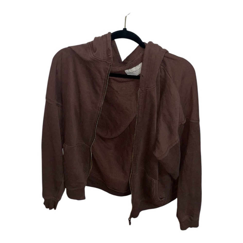 Aeropostale Brown Zip-Up Hoodie